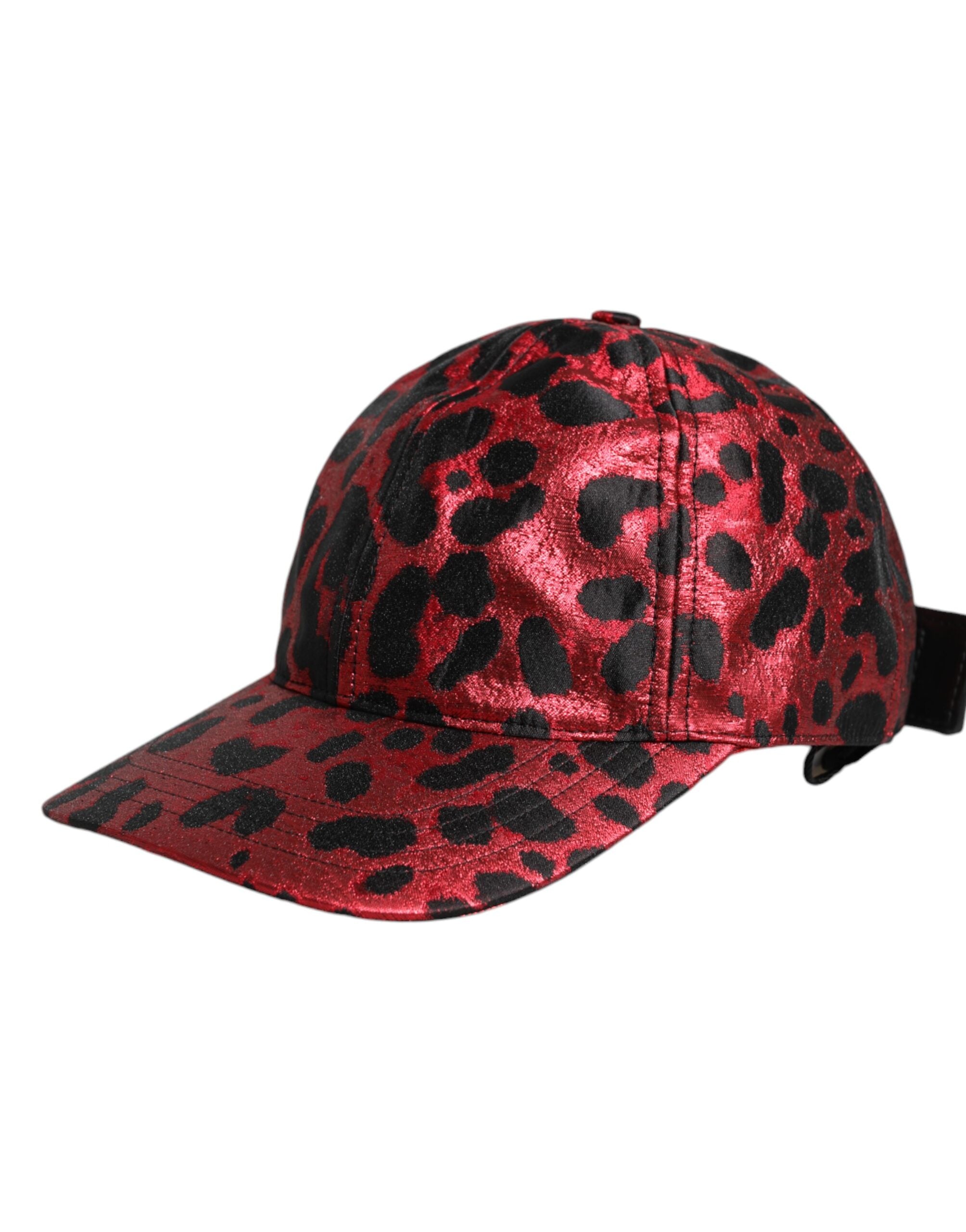 Dolce & Gabbana Red Leopard DG Logo 6 Panels Baseball Cap