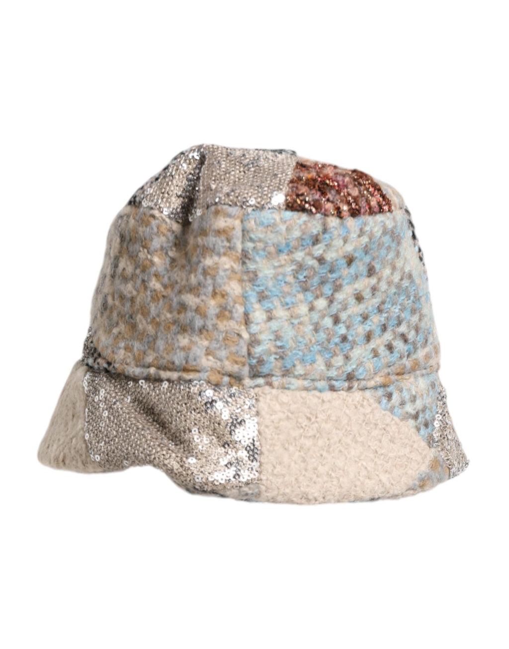 Dolce & Gabbana Multicolor Patchwork Embellished Bucket Hat
