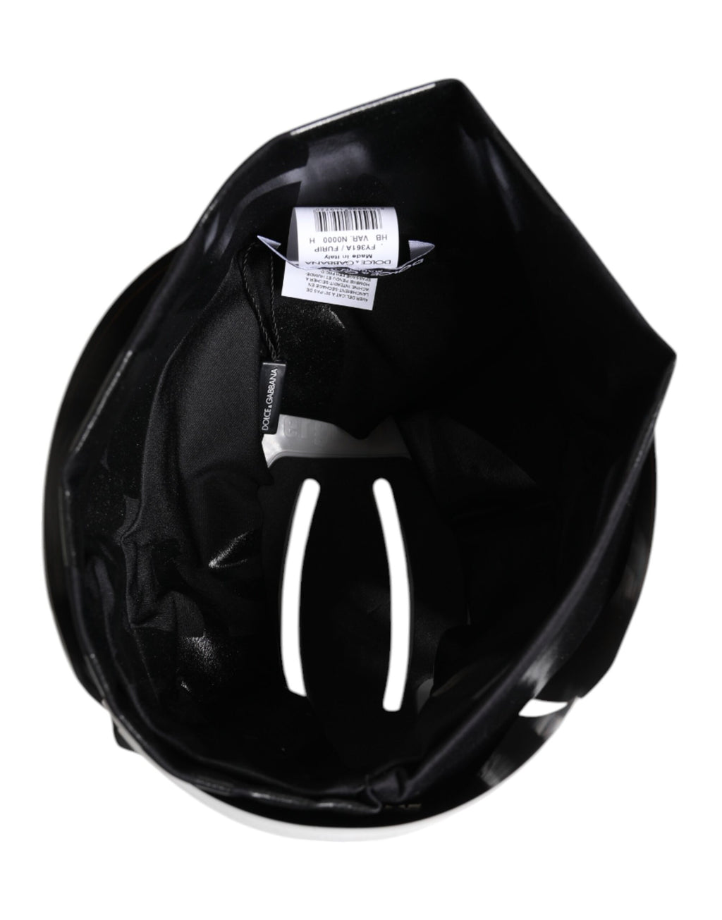 Dolce & Gabbana Black Nylon Stretch DG Logo Head Band Hat