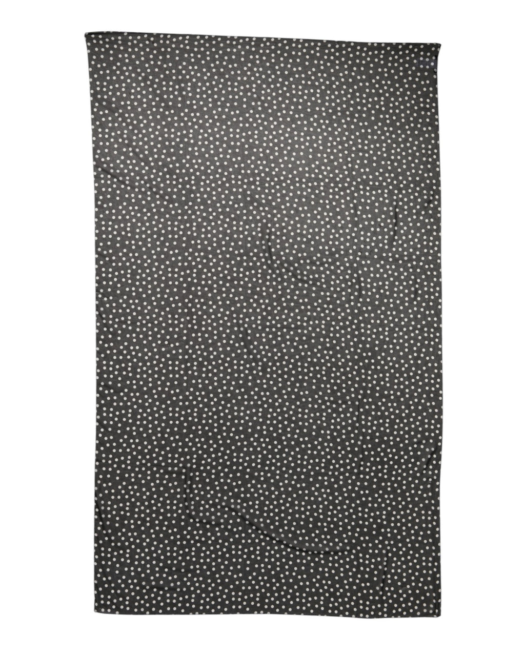 Dolce & Gabbana Black Polka Dots Polyester Wrap Shawl Scarf