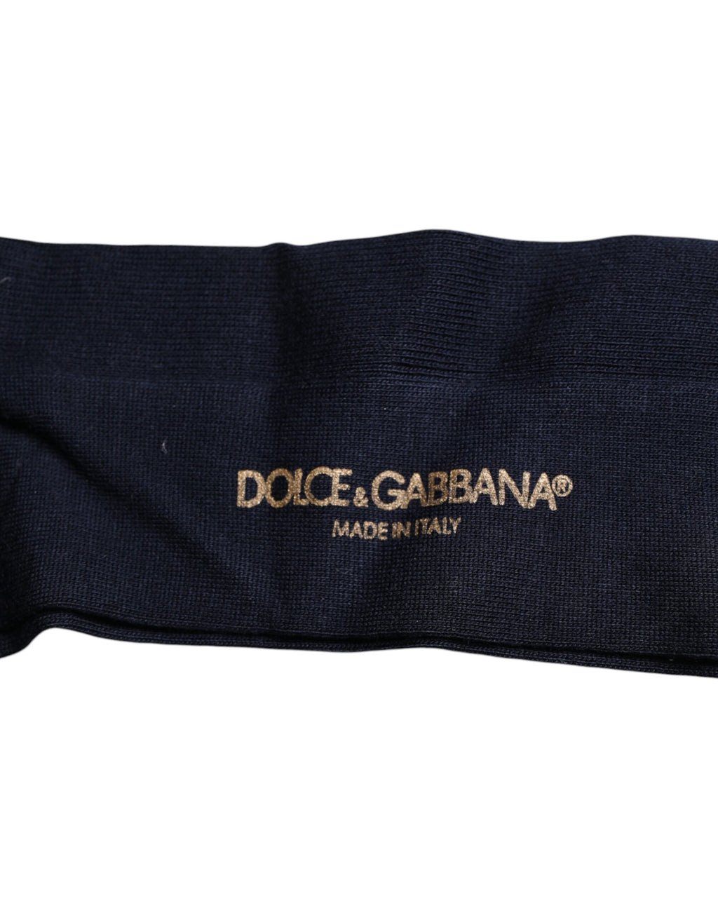 Dolce & Gabbana Black Viscose Logo Over The Calf Socks