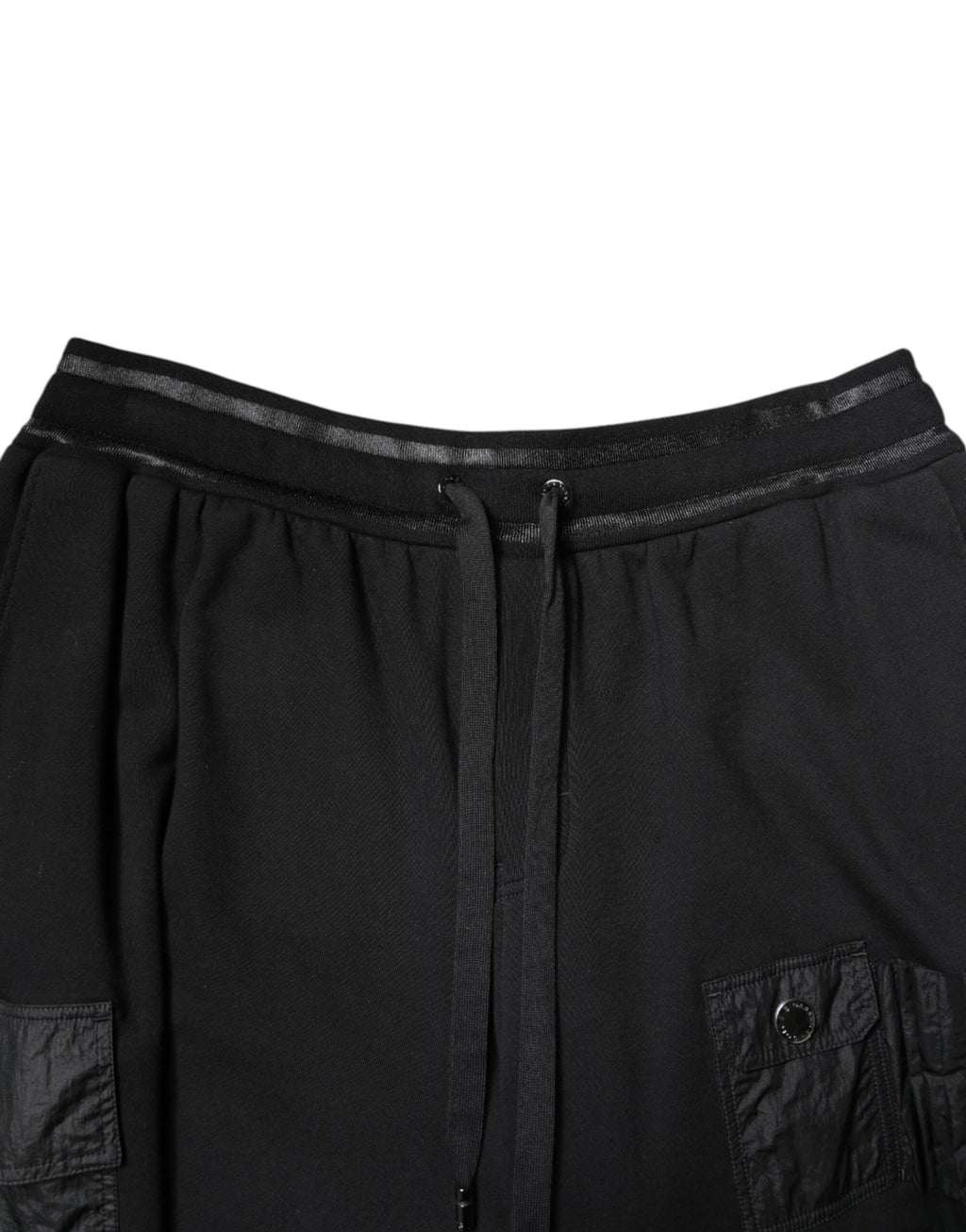 Dolce & Gabbana Black Cotton Men Cargo Sweatshorts Shorts