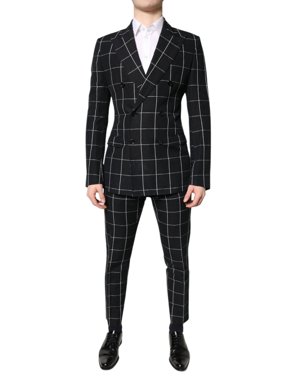 Dolce & Gabbana Black TAORMINA Double Breasted 2 Piece Suit