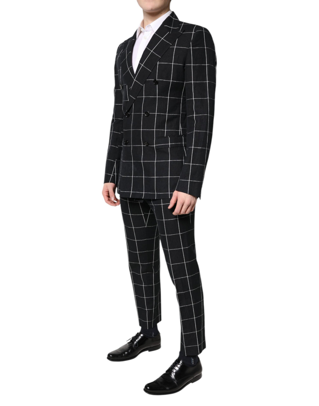 Dolce & Gabbana Black TAORMINA Double Breasted 2 Piece Suit