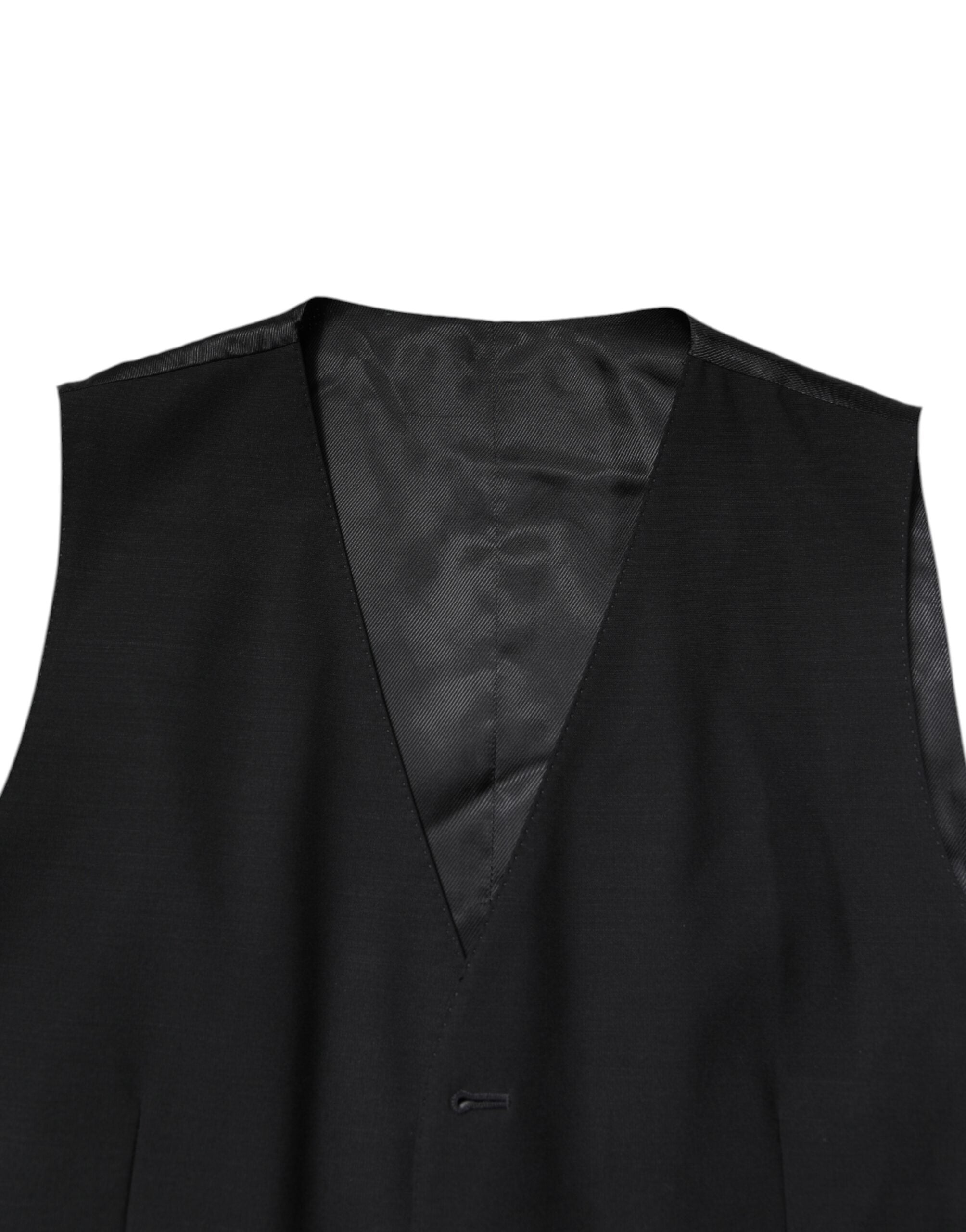 Dolce & Gabbana Black Single Breasted Formal 3 Piece Suit