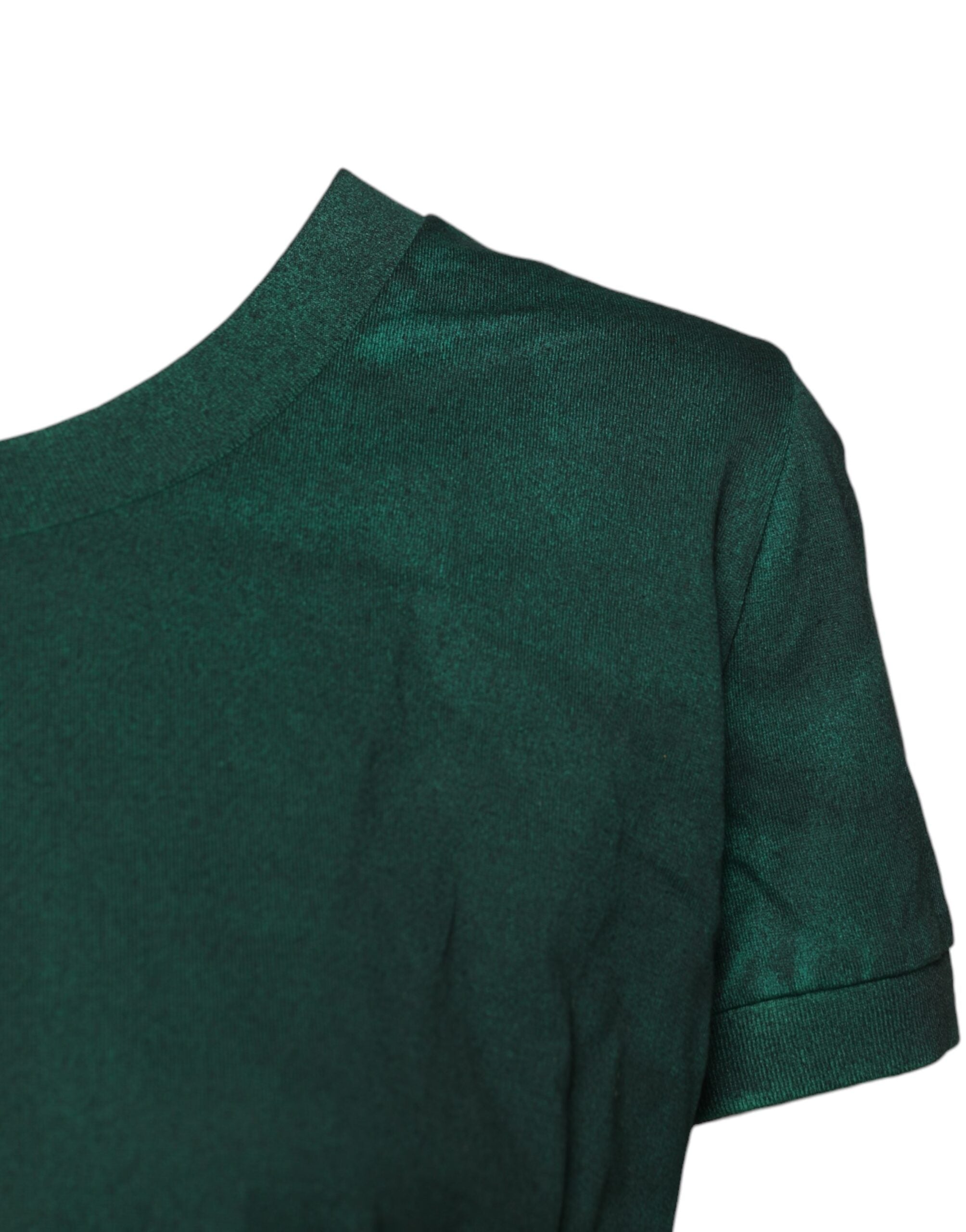 Dolce & Gabbana Green Cotton Round Neck Short Sleeves T-shirt