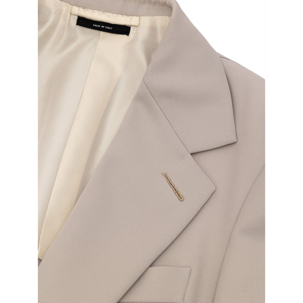 Tom Ford Beige Wool Suit & Blazer