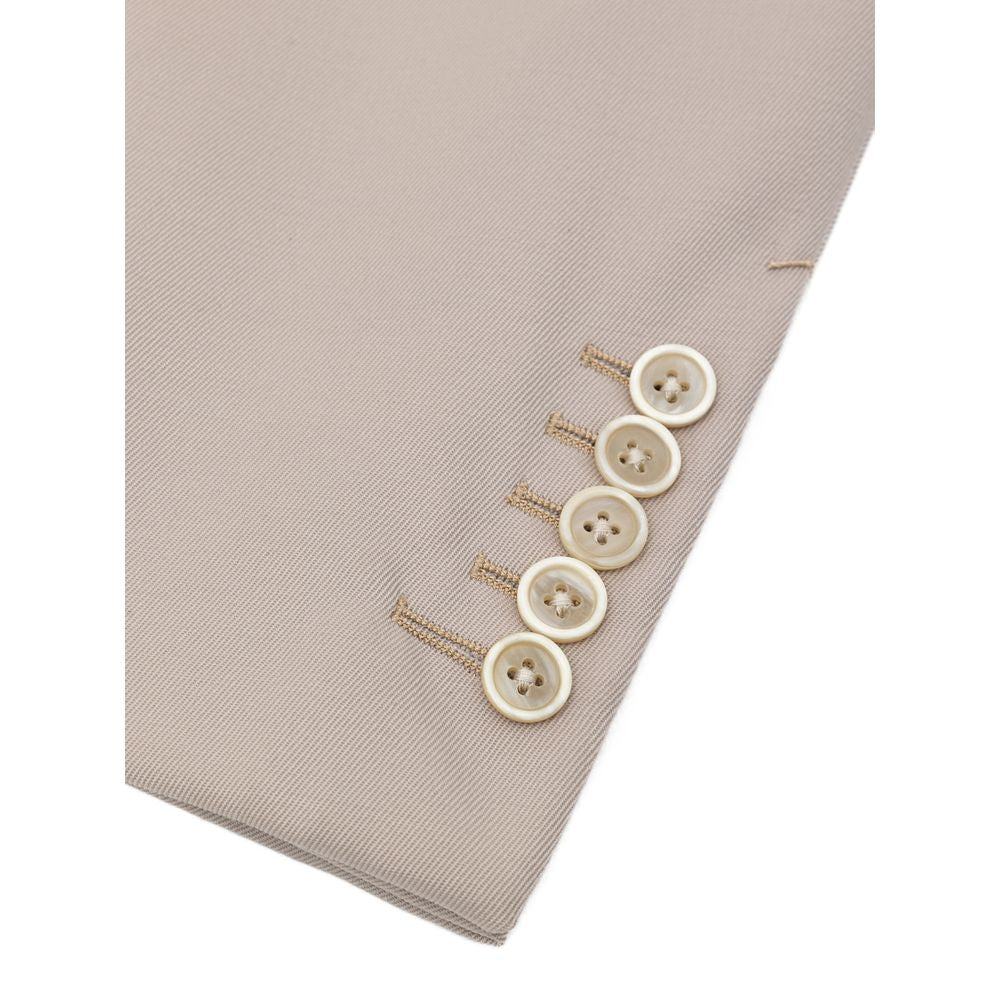 Tom Ford Beige Wool Suit & Blazer