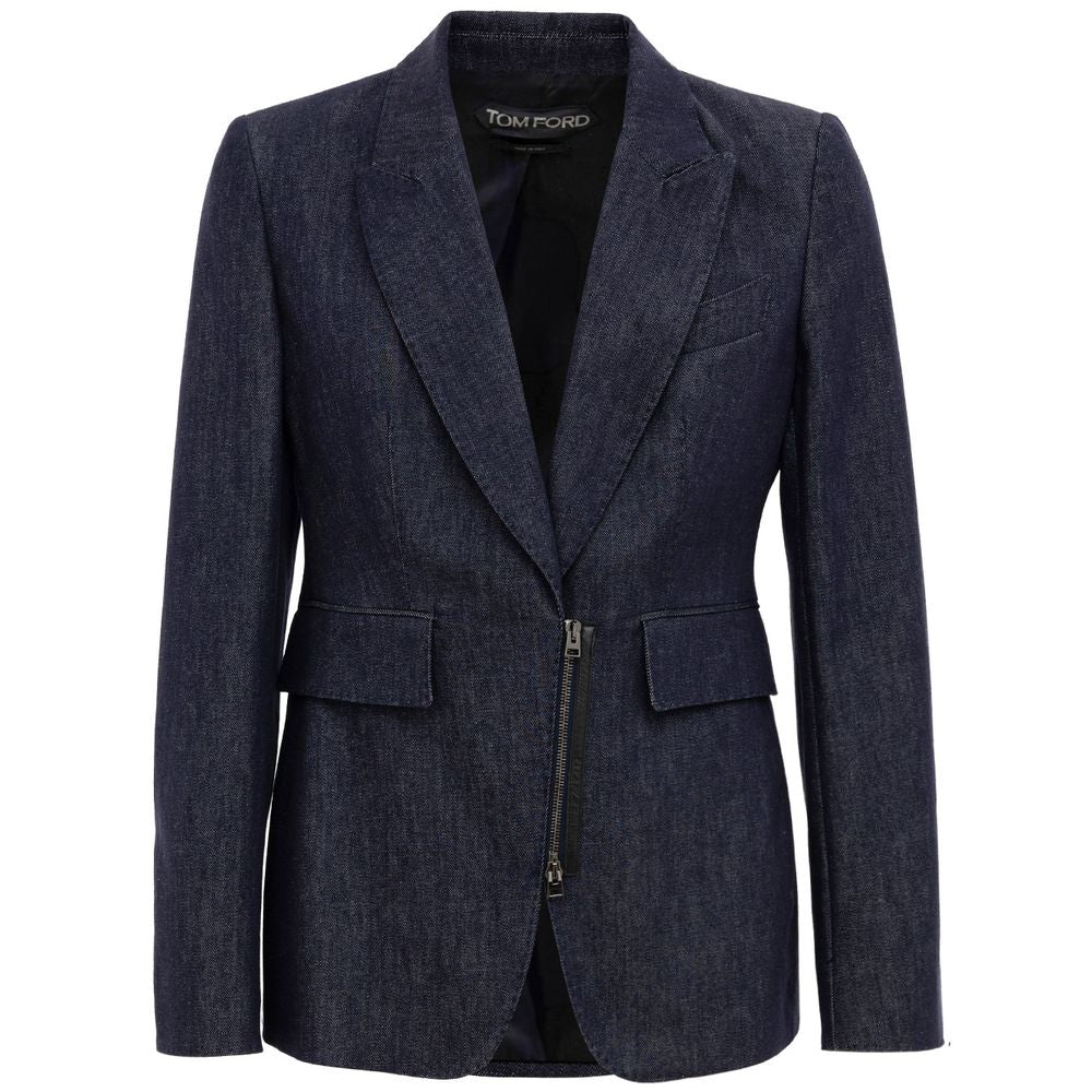Tom Ford Blue Cotton Jackets & Coat