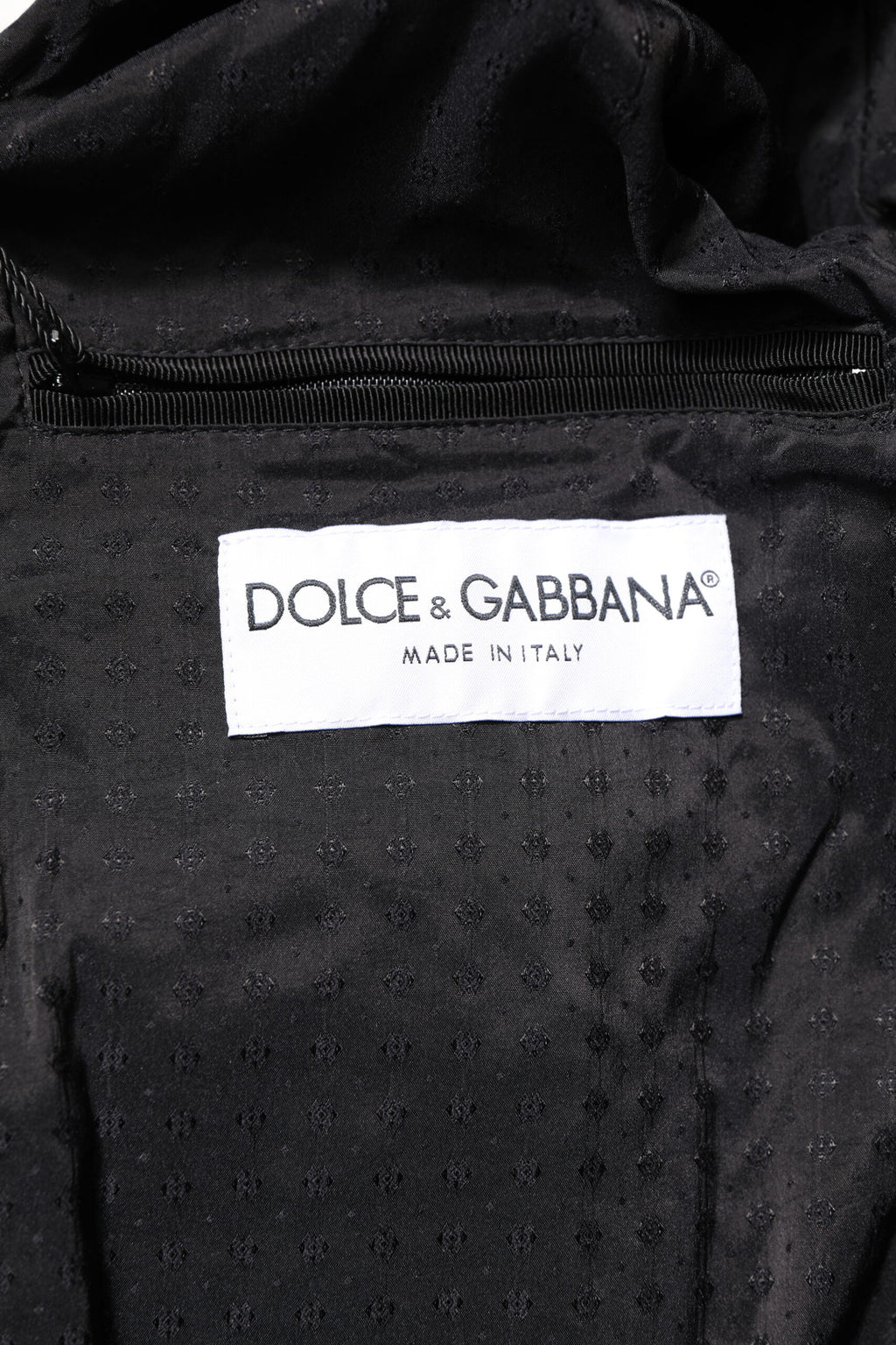 Dolce & Gabbana Black Lambskin Leather Full Zip Biker Jacket