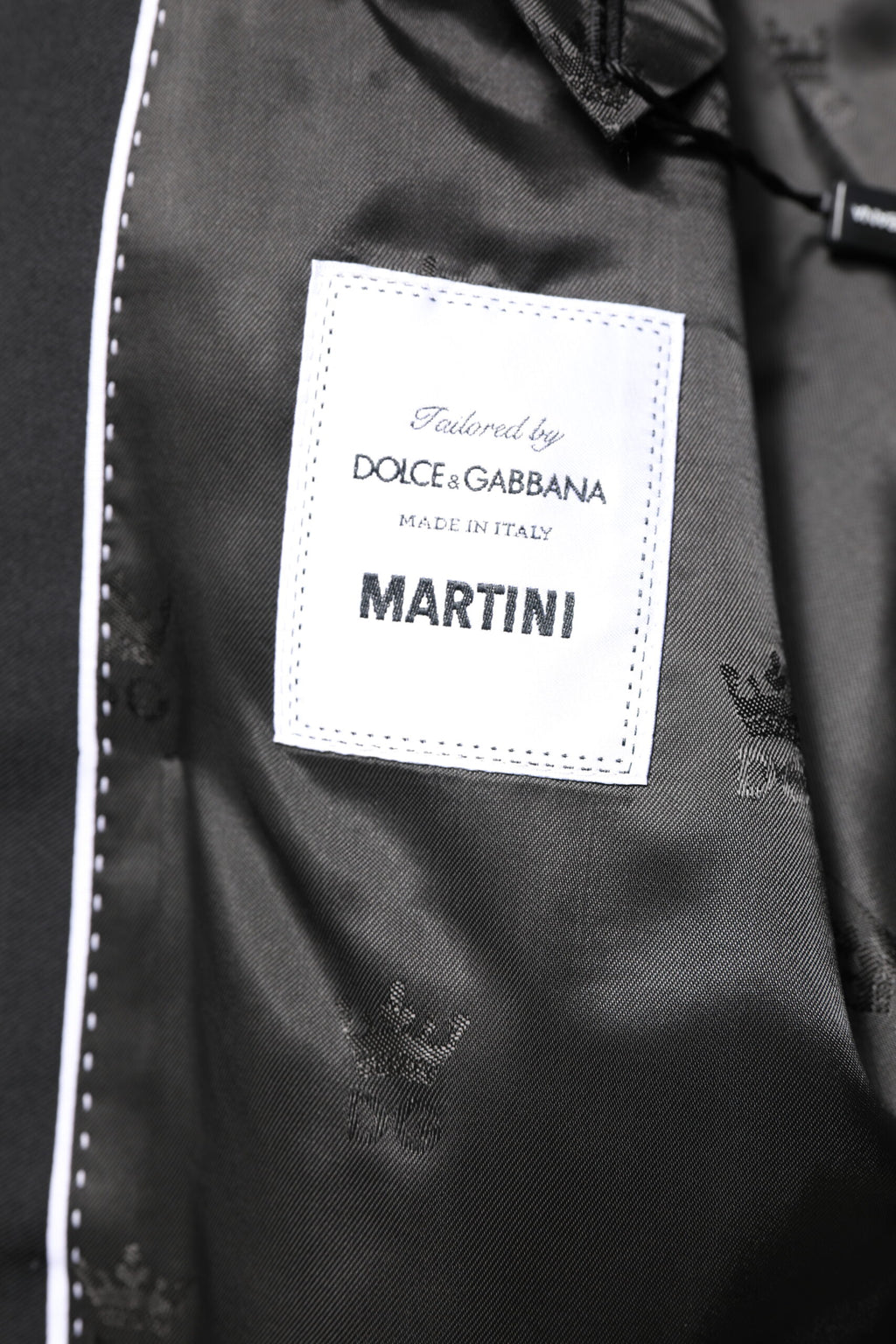 Dolce & Gabbana Black MARTINI Double Breasted Coat Blazer