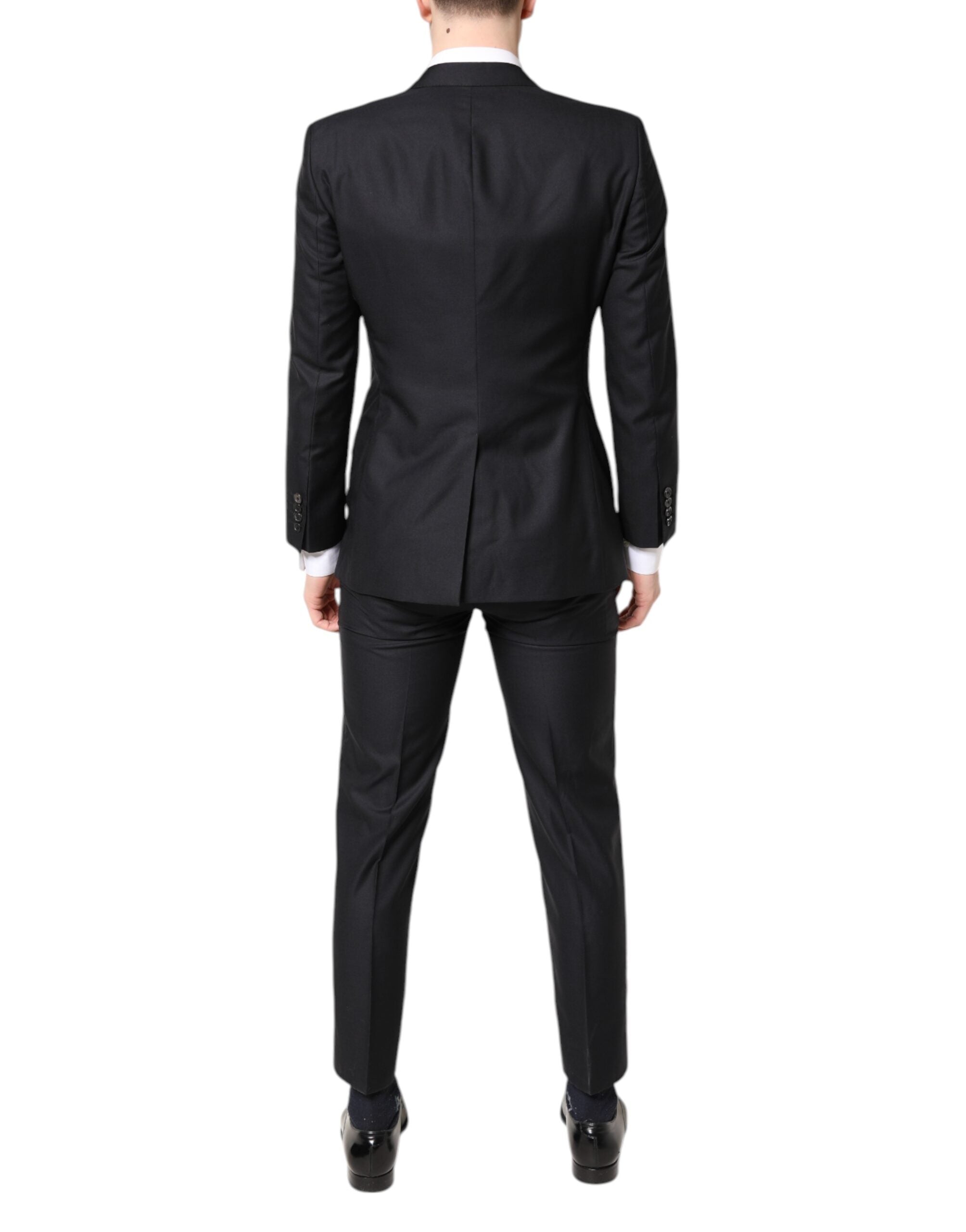 Dolce & Gabbana Blue MARTINI Wool Formal 3 Piece Suit