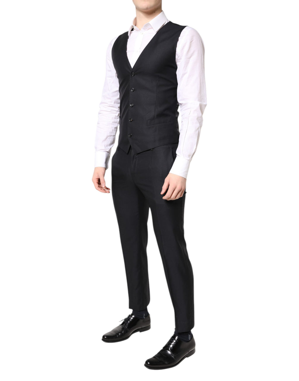 Dolce & Gabbana Blue MARTINI Wool Formal 3 Piece Suit