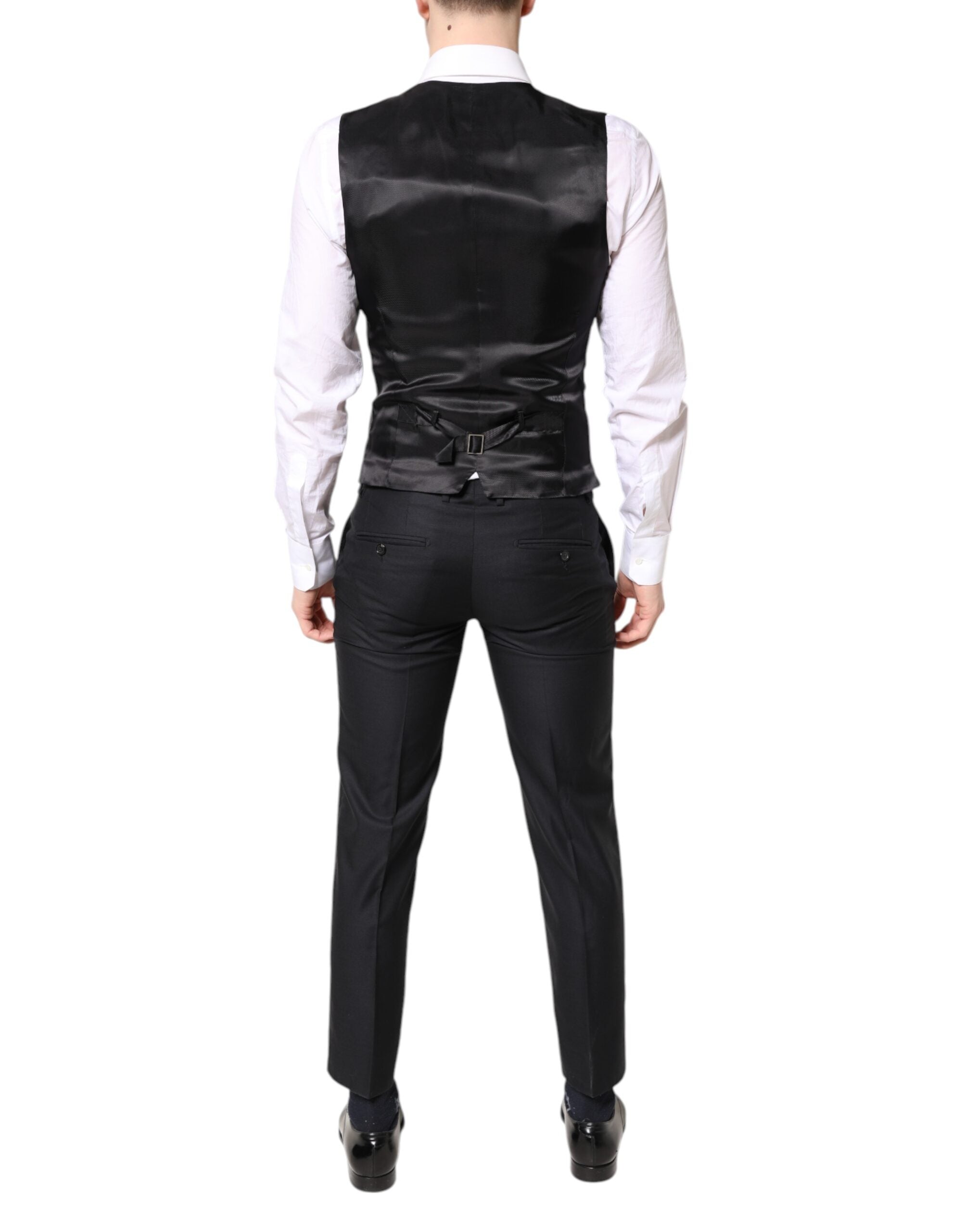 Dolce & Gabbana Blue MARTINI Wool Formal 3 Piece Suit