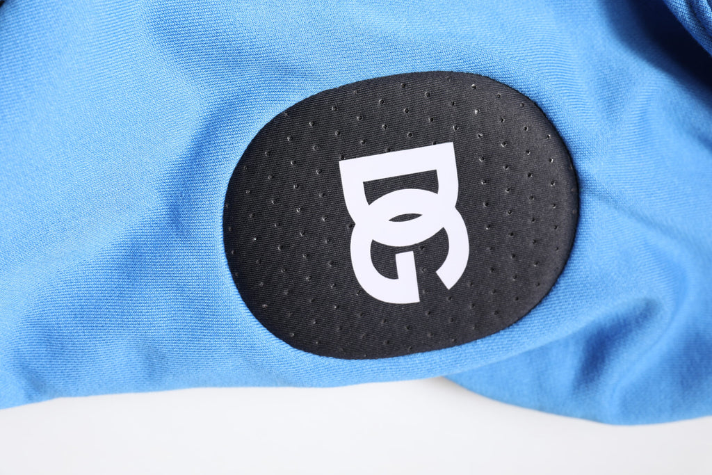 Dolce & Gabbana Blue Cotton Hooded Men Sportswear Vest Sweater