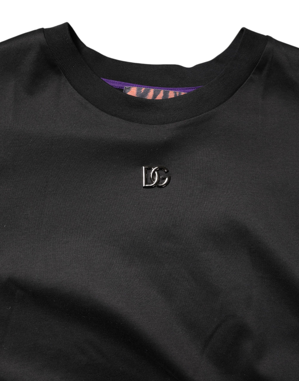 Dolce & Gabbana Black Graphic Print Back Short Sleeve T-shirt