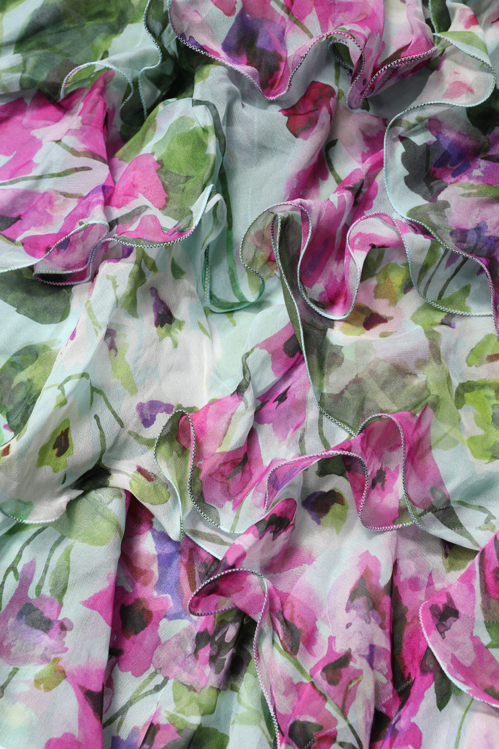 Dolce & Gabbana Multicolor Floral Silk Midi Layered Dress