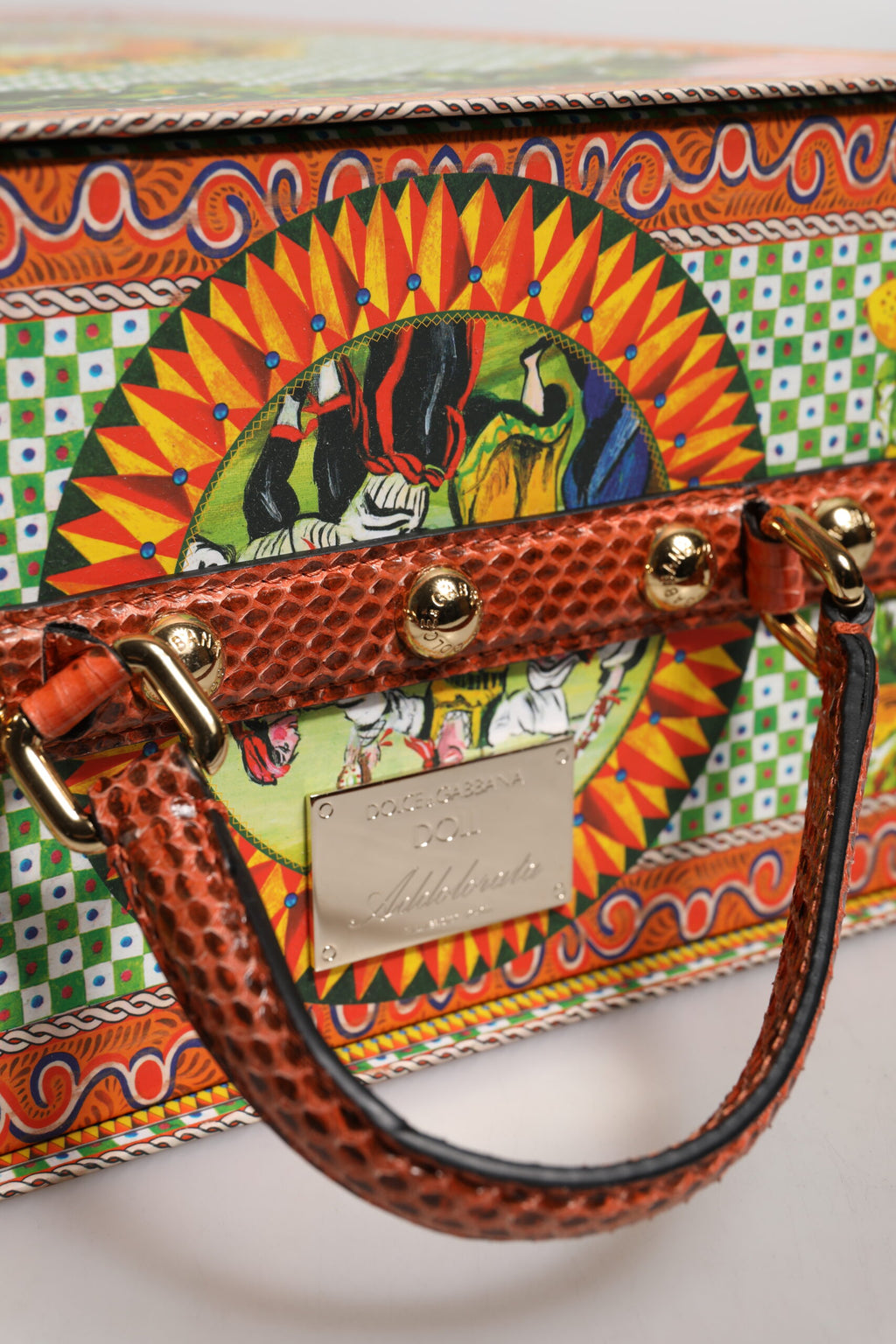 Dolce & Gabbana Black Dress Ceramic Porcelain Fashion Leather Sicily Dolls