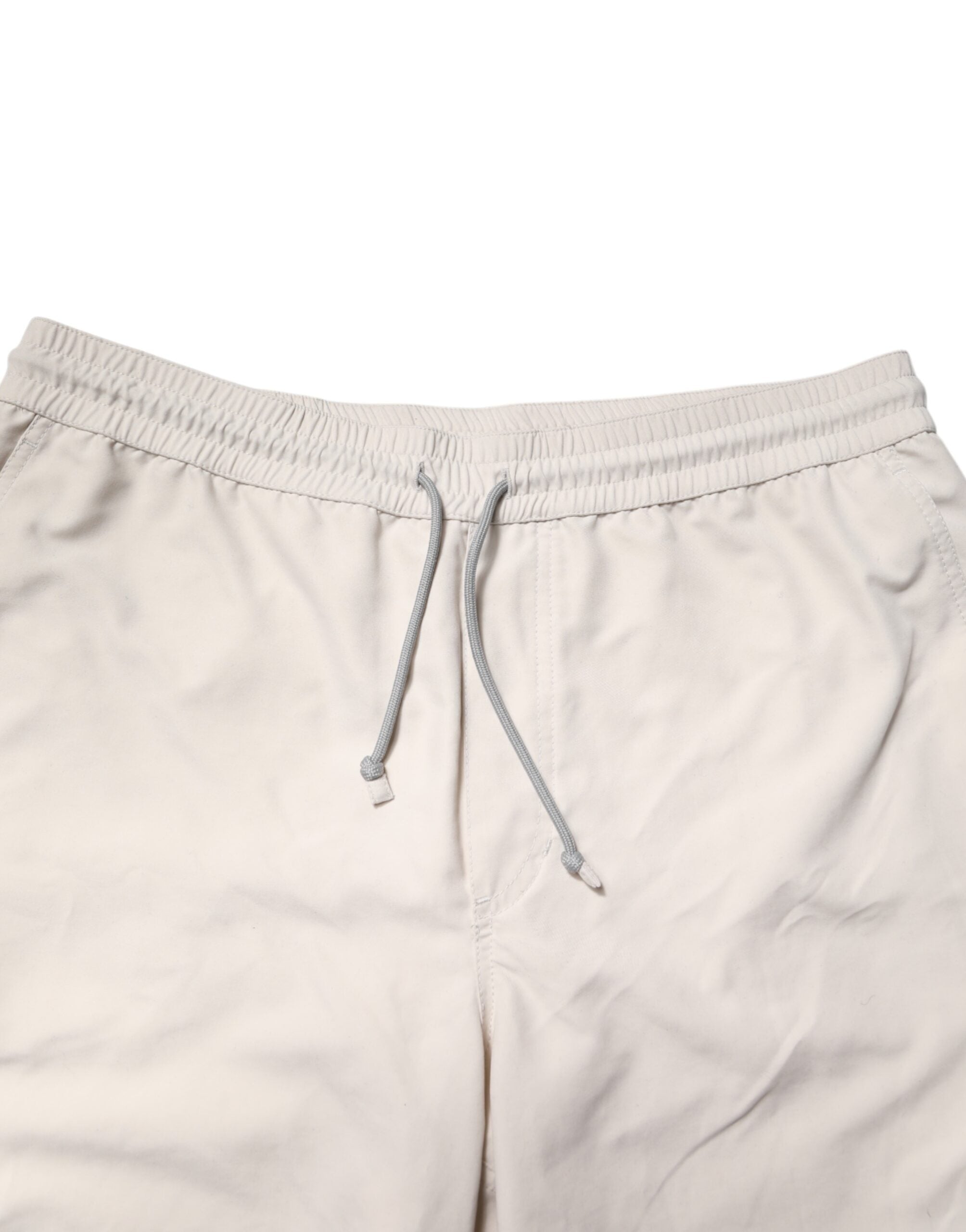 Brunello Cucinelli Off White Logo Men Bermuda Sweatshorts Shorts