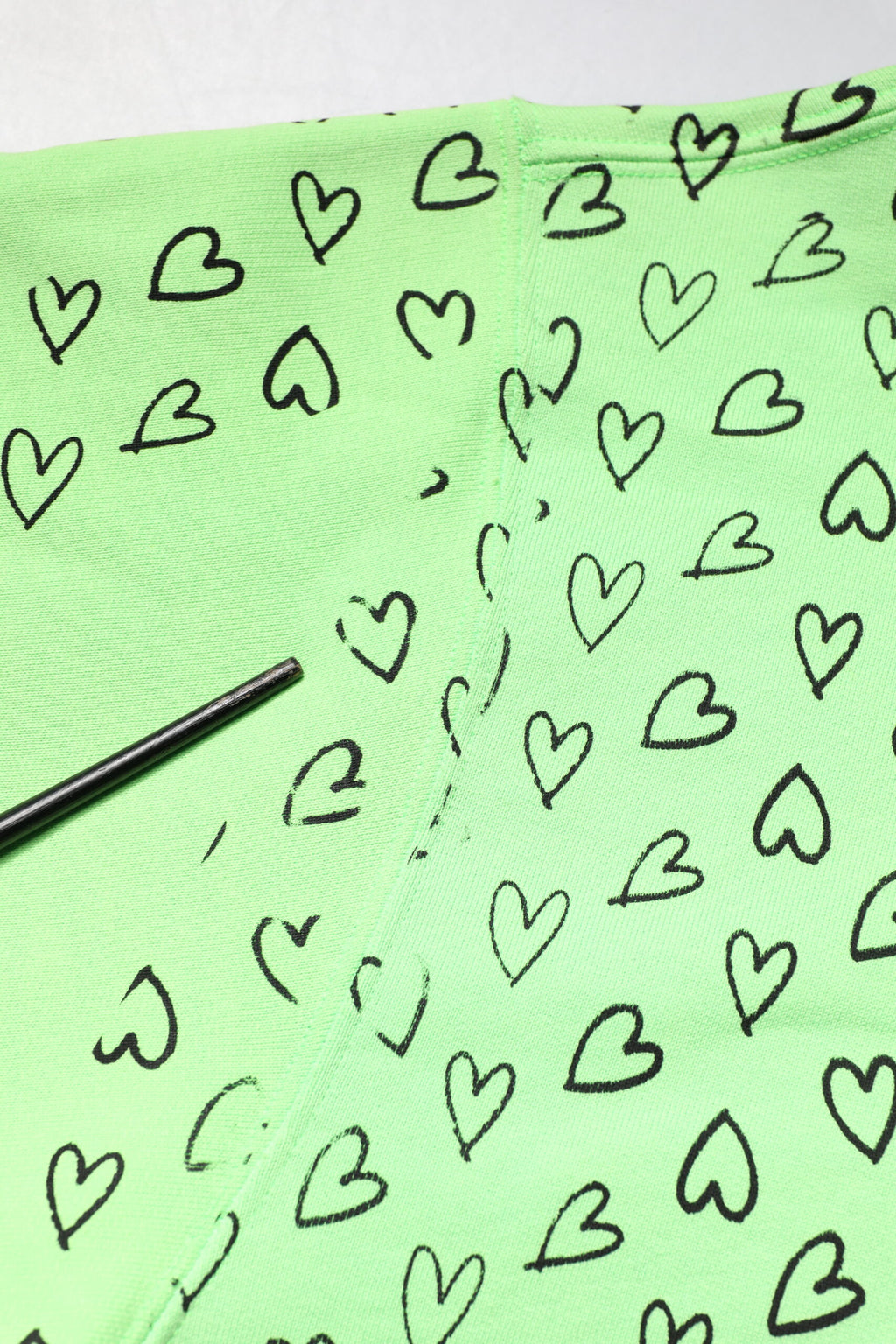 Dolce & Gabbana Green Cotton Logo Heart Print Hooded Sweater