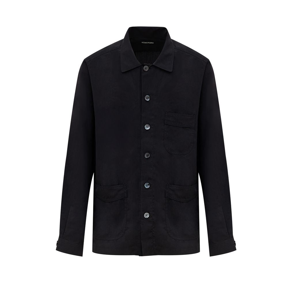 Tom Ford Black Lyocell Shirt