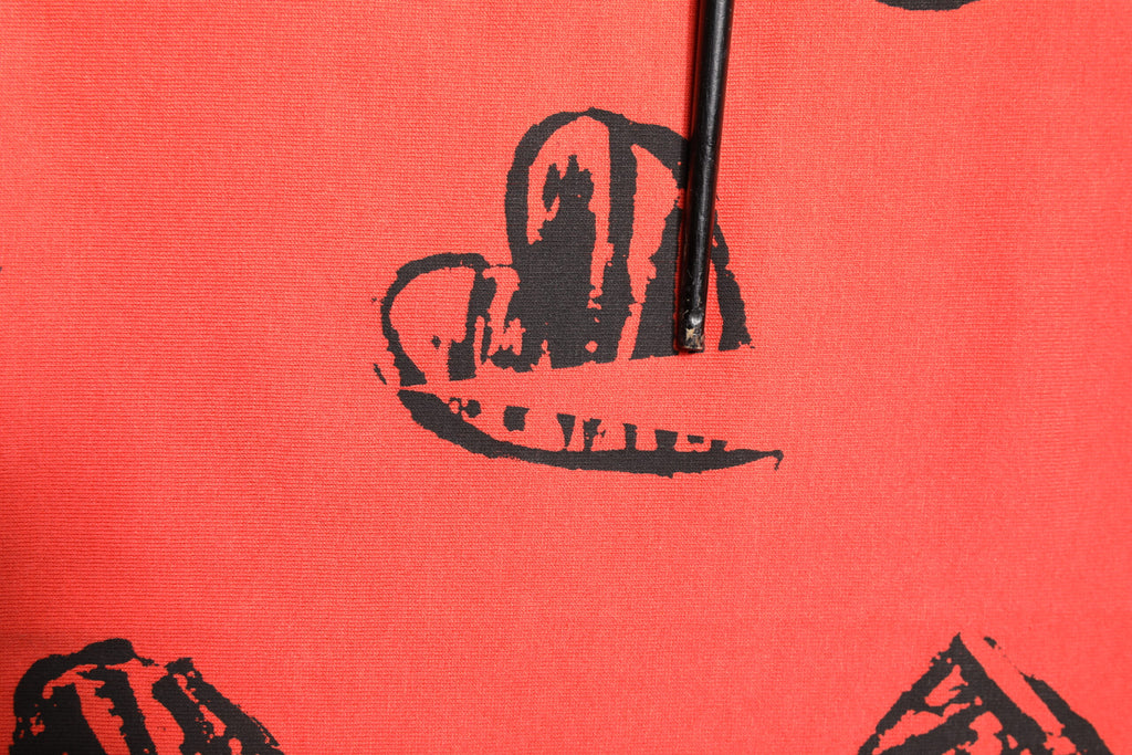 Dolce & Gabbana Red Cotton Short Sleeve DG Heart Logo T-shirt