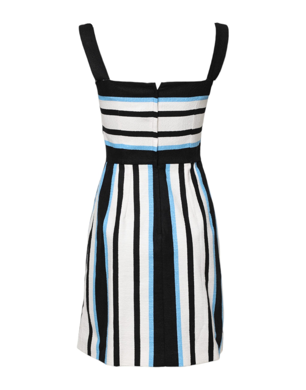 Dolce & Gabbana Multicolor Stripe Cashmere Sleeveless Dress