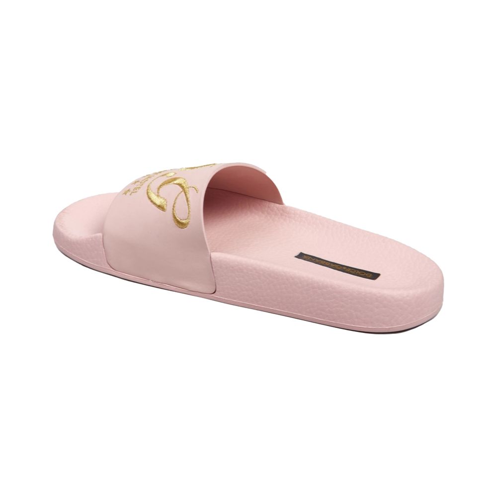 Dolce & Gabbana Pink Leather Sandal
