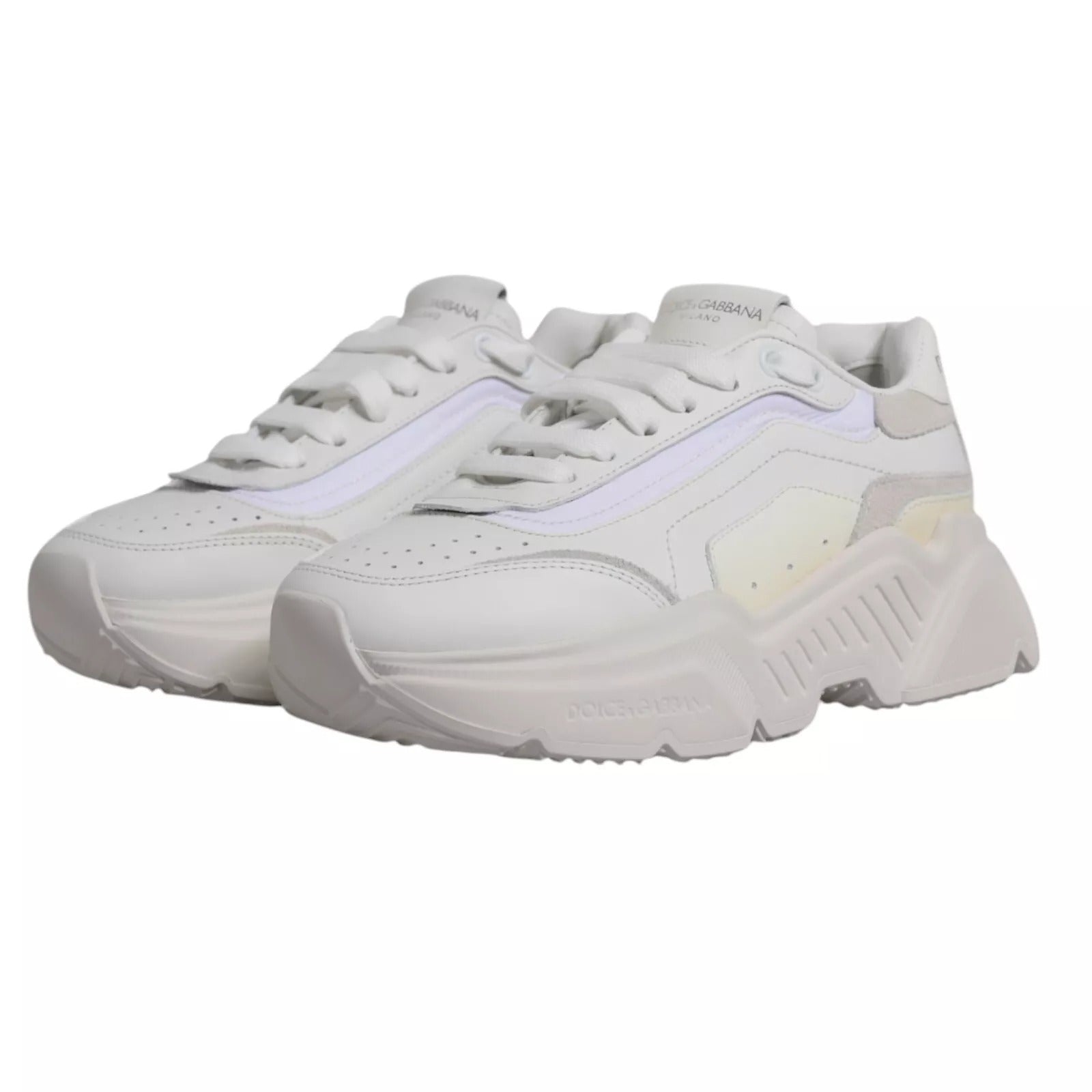 Dolce & Gabbana White Daymaster Low Top Mens Sneakers Shoes