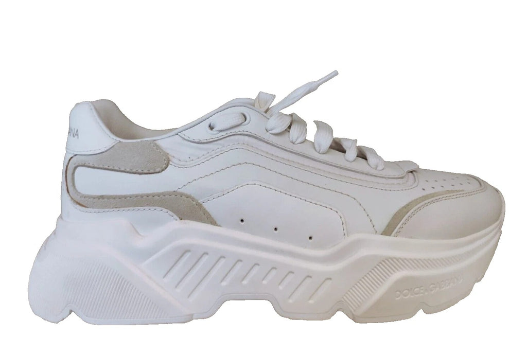 Dolce & Gabbana White Daymaster Low Top Mens Sneakers Shoes