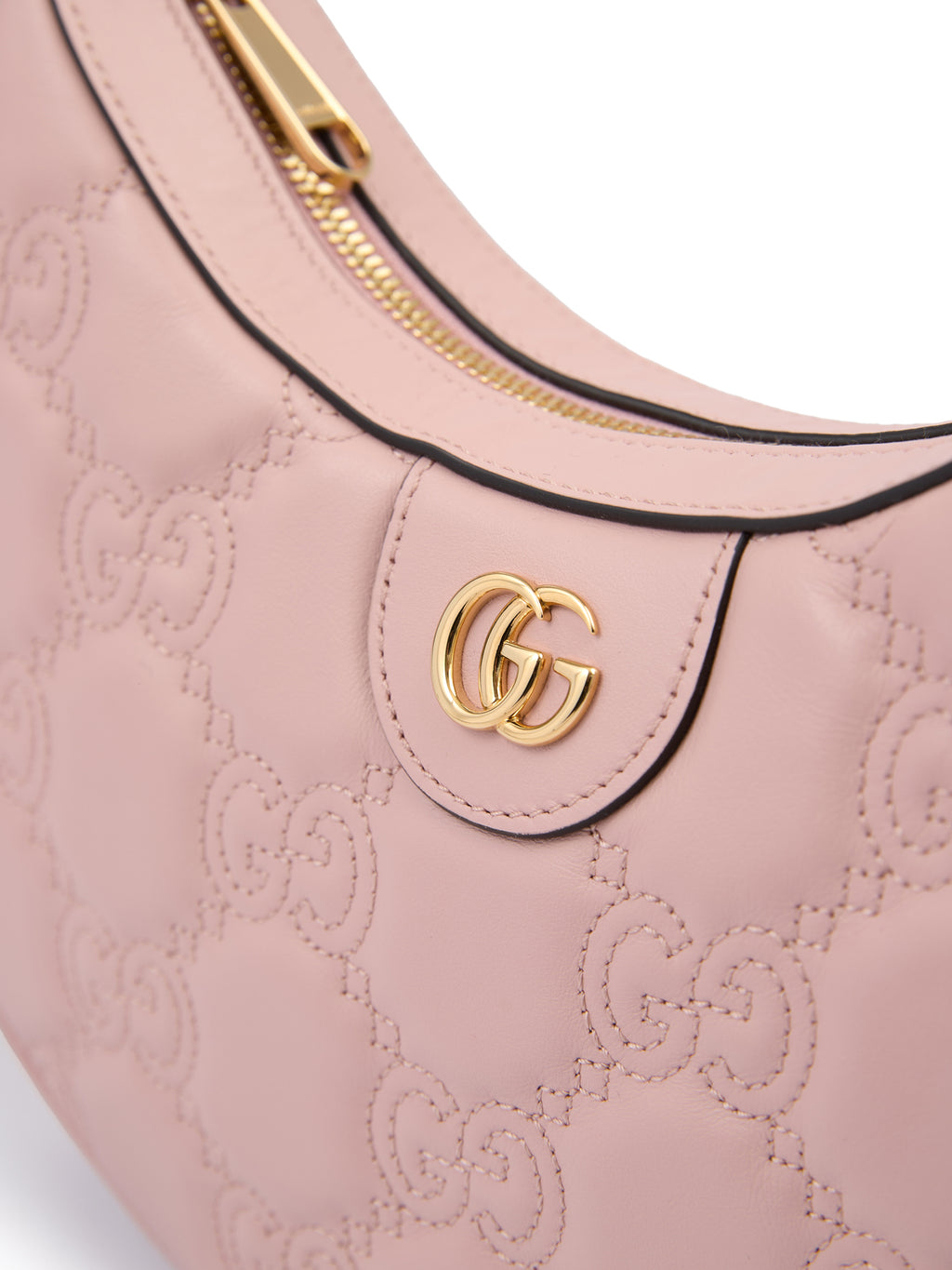 Gucci Light Pink Leather Shoulder Bag