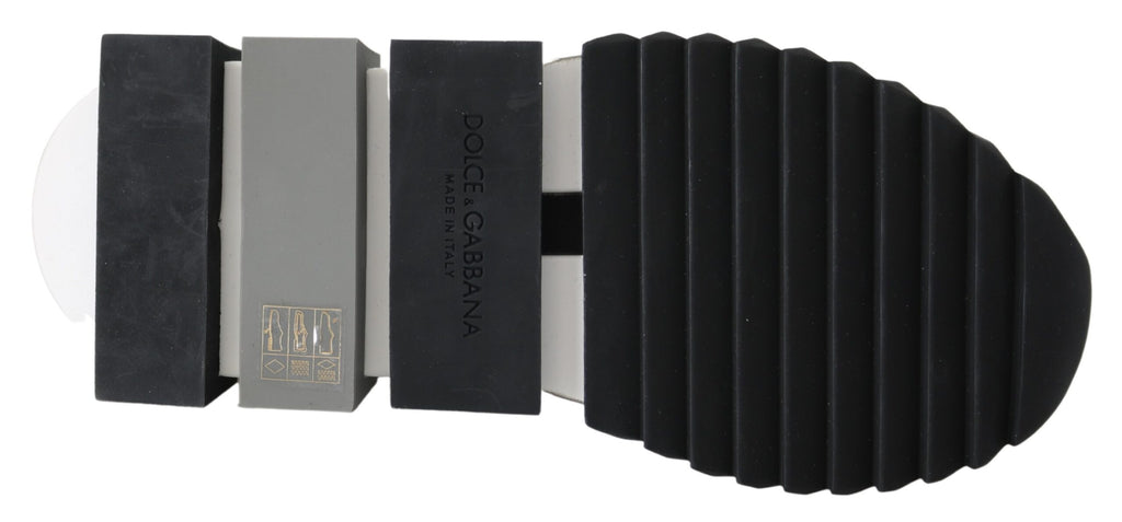 Dolce & Gabbana White Black Slip On Sorrento Sneakers