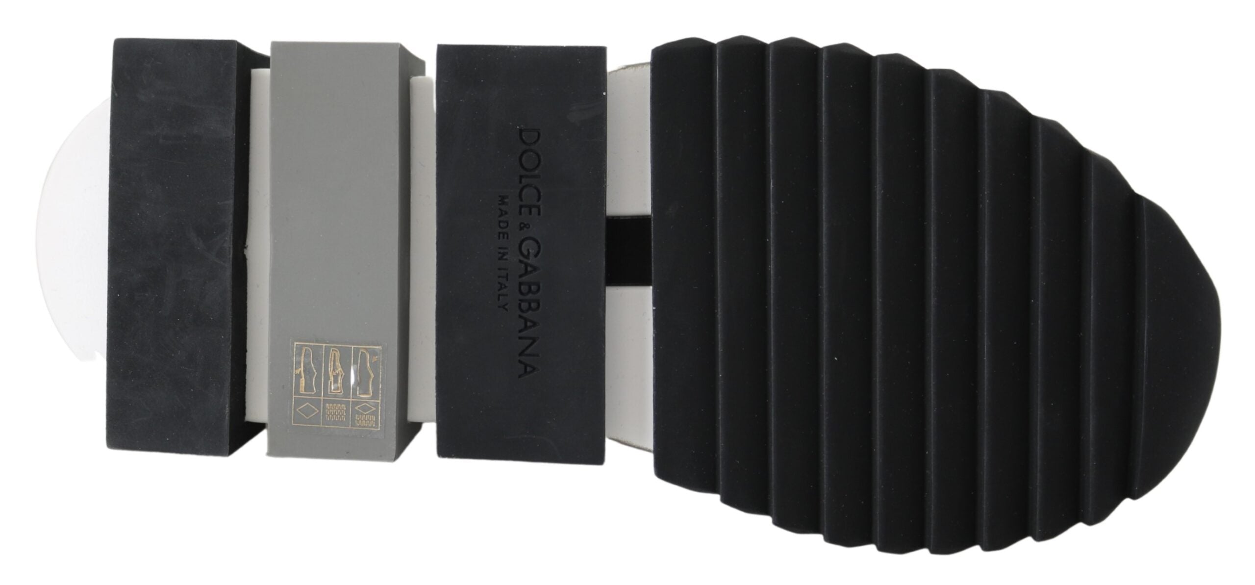 Dolce & Gabbana White Black Slip On Sorrento Sneakers