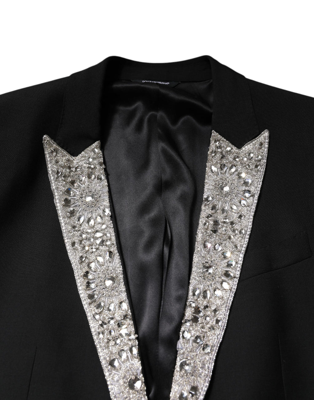 Dolce & Gabbana Black MARTINI Crystal Embellished 3 Pc Suit