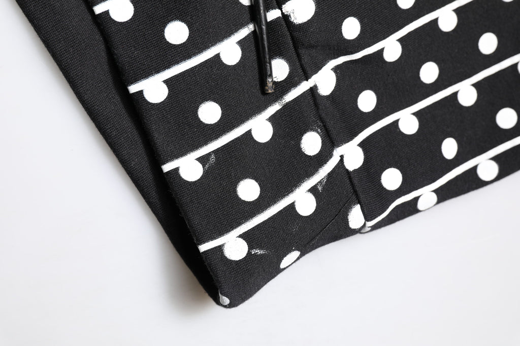 Dolce & Gabbana Black White Stripe Hooded Sweatshirt Sweater