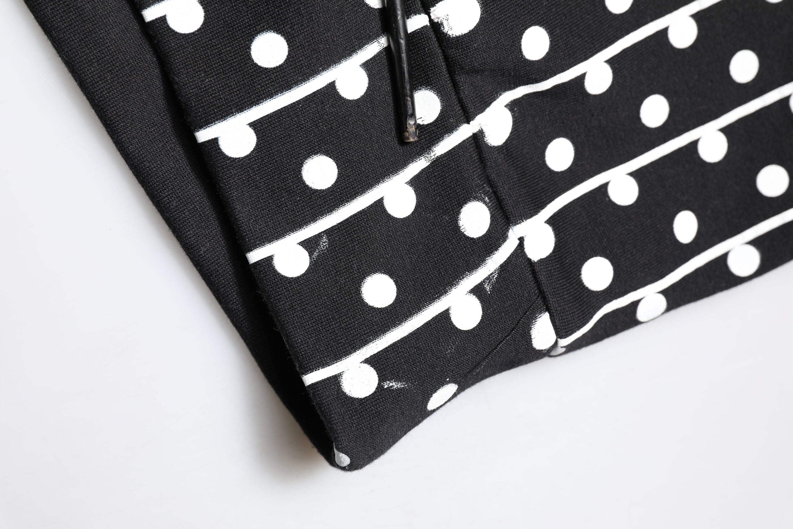 Dolce & Gabbana Black White Stripe Hooded Sweatshirt Sweater