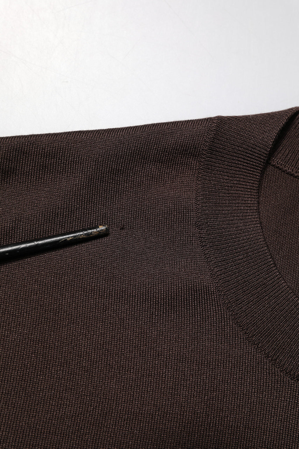 Dolce & Gabbana Brown Silk Logo Embroidery Crew Neck T-shirt