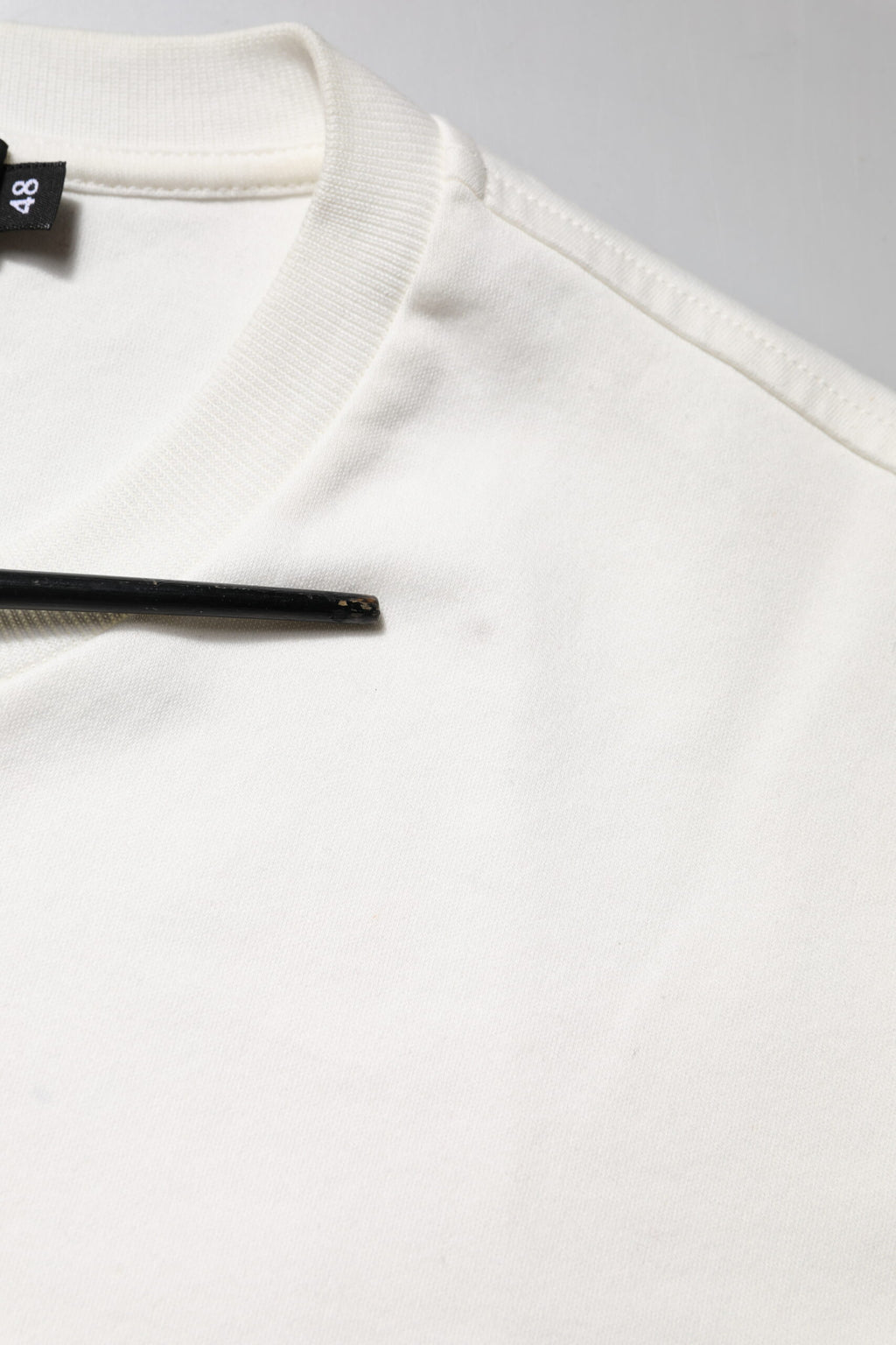 Dolce & Gabbana White Cotton DG Embroidery Round Neck T-shirt