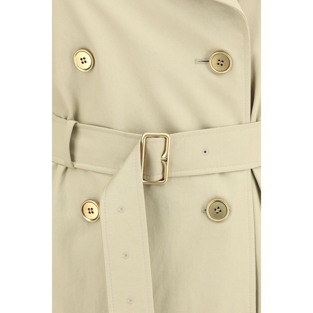 Burberry Castleford Trench Coat with Archive Check collar