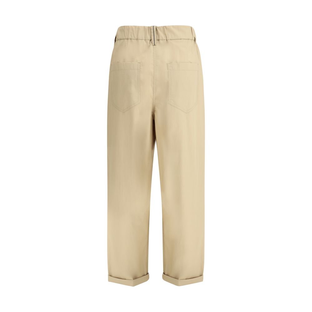 Brunello Cucinelli Cotton Elasticated Pants