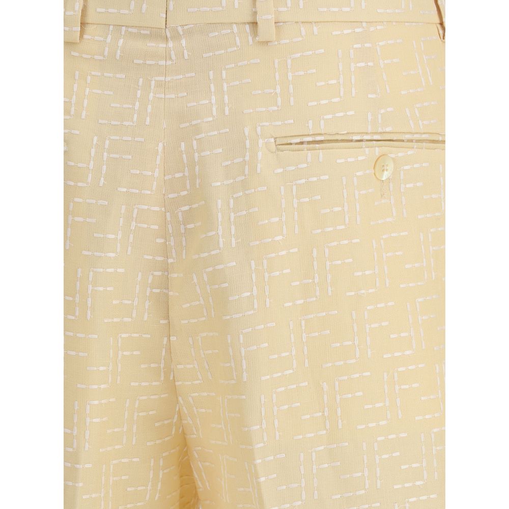 Fendi Linen Shorts