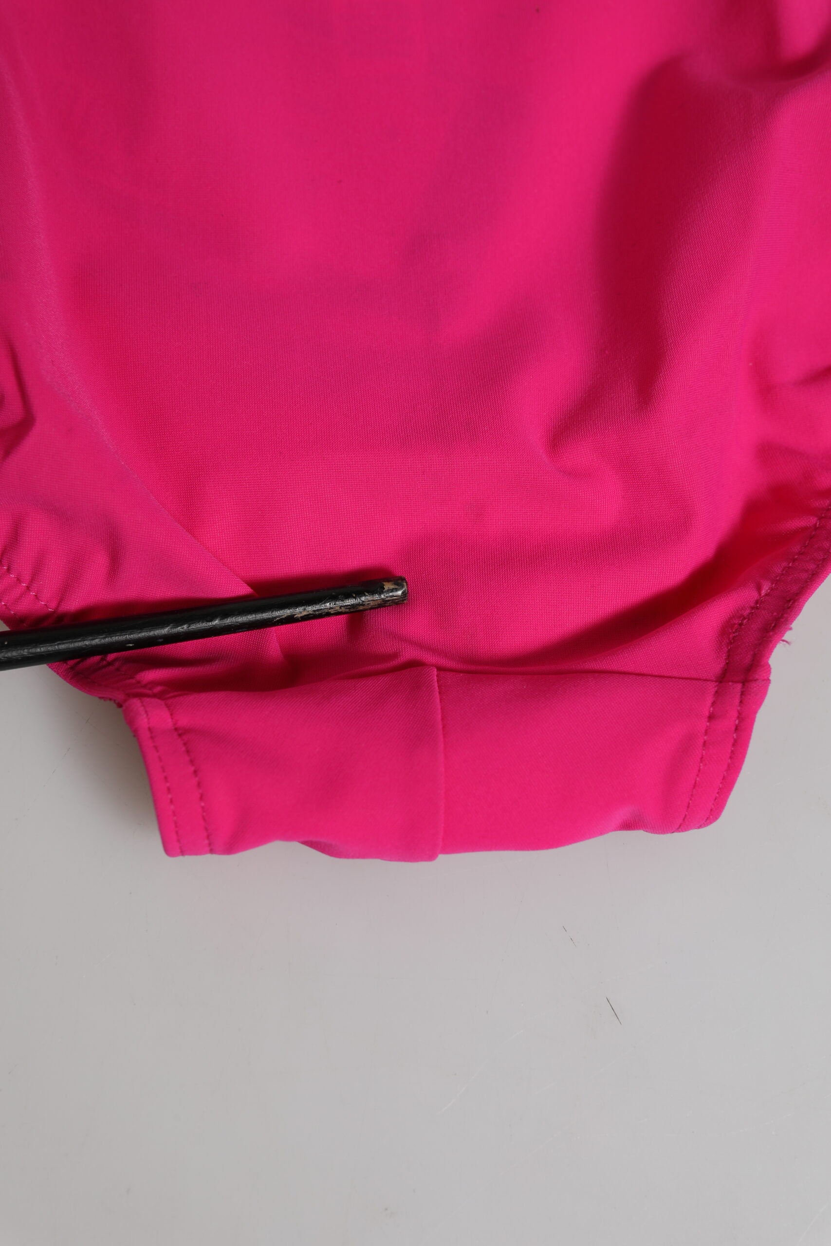 Dolce & Gabbana Pink Nylon Gold Logo Beachwear Brief Swimwear