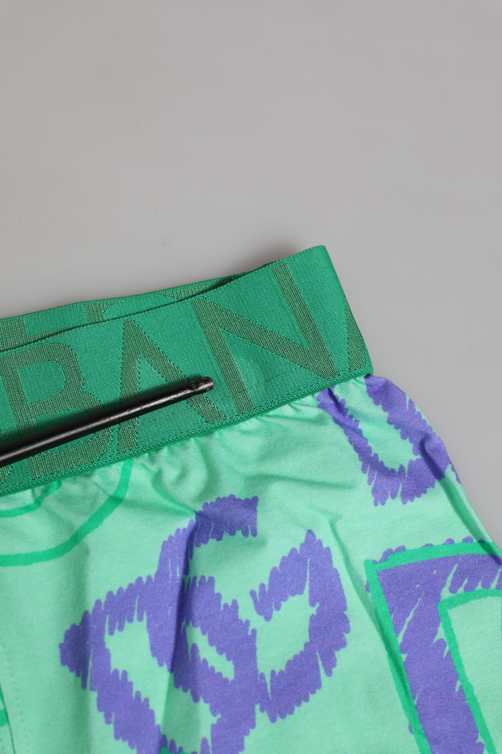 Dolce & Gabbana Green Cotton DG Logo Printed Boxer Underwear