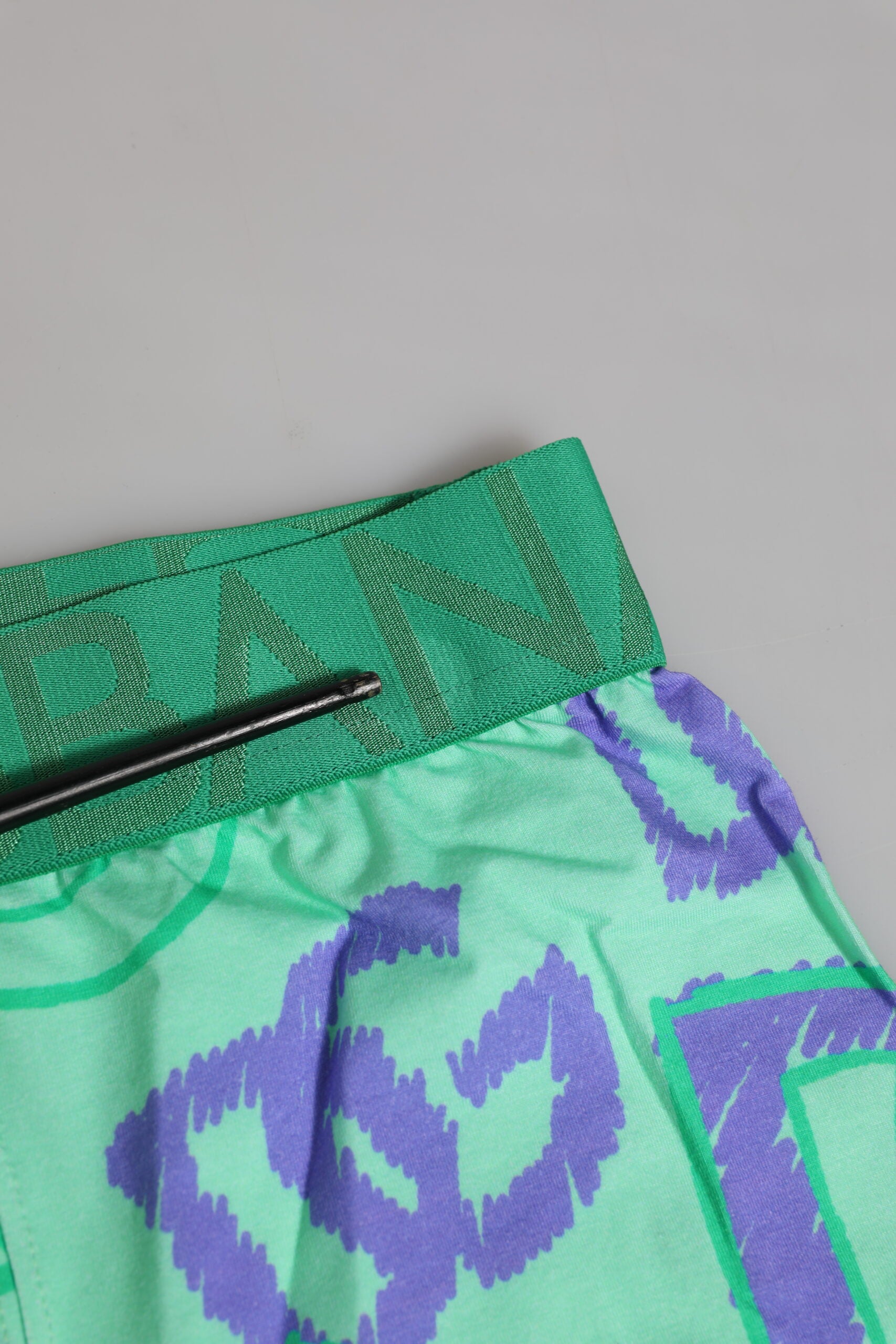Dolce & Gabbana Green Cotton DG Logo Printed Boxer Underwear