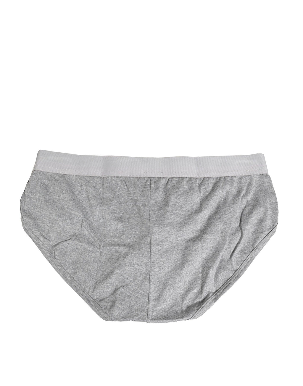 Dolce & Gabbana Gray Cotton Stretch Regular Men Brief Underwear