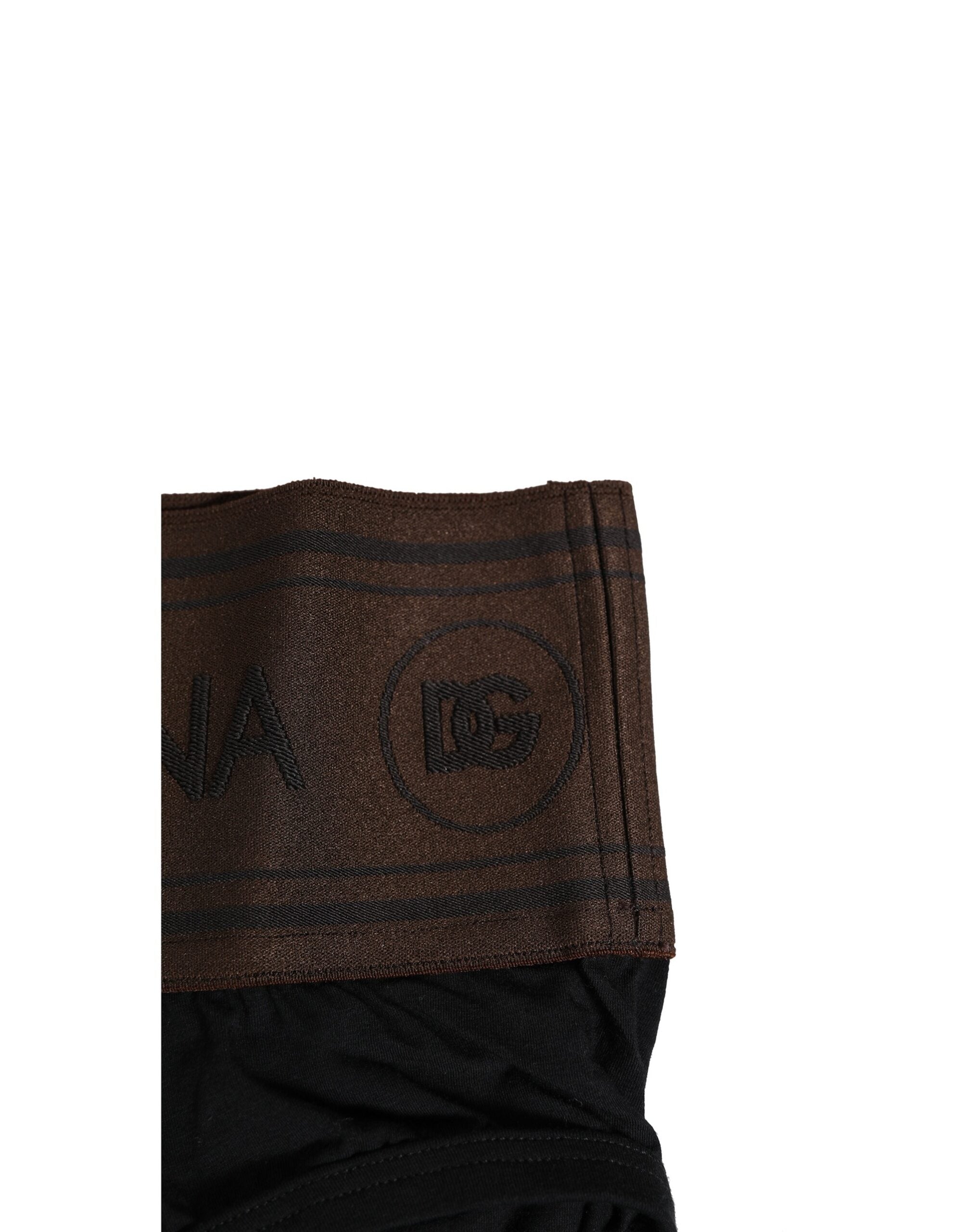 Dolce & Gabbana Black Cotton Stretch Regular Brief Underwear