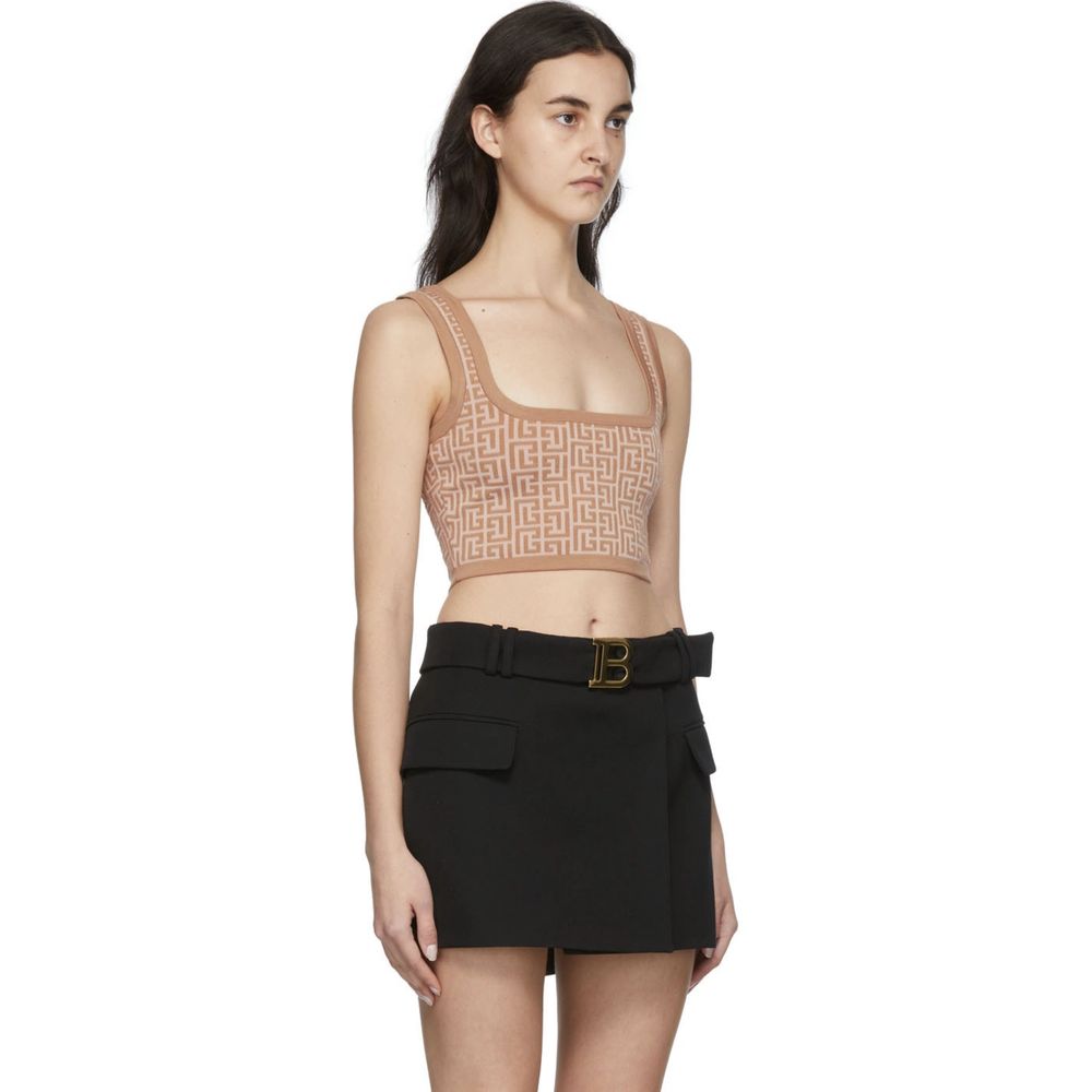 Balmain Beige Wool Tops & T-Shirt