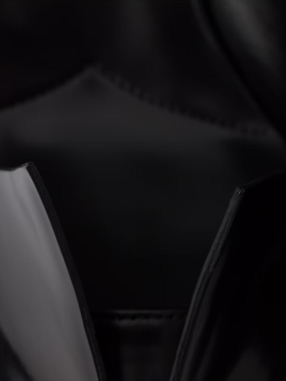 Prada Black Brushed Leather Pumps