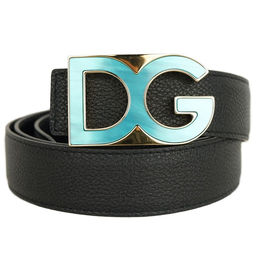 Dolce & Gabbana Black Calfskin Women Belt