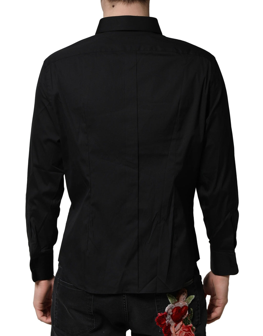 Dolce & Gabbana Black SARTORIA Cotton Formal Men Dress Shirt